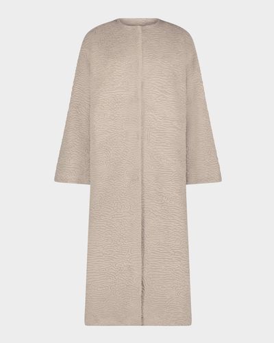 Lyla Grant Fur-Free Textured Faux Shearling Coat