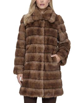 Lyla Grant Lyla Grant Faux Fur Sable Short Coat