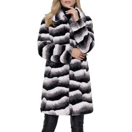 Lyla Grant Lyla Grant Fur-Fee Chinchilla (Faux Fur) Short Coat