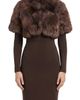 Lyla Grant Lyla Grant Fur-Free Fox (Faux Fur) Short Bolero, Short Sleeves - 1