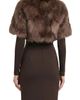 Lyla Grant Lyla Grant Fur-Free Fox (Faux Fur) Short Bolero, Short Sleeves - 3