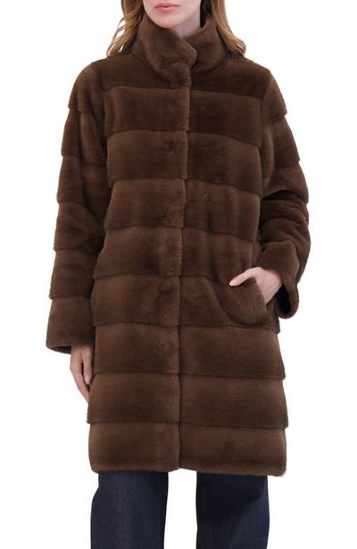 Lyla Grant Lyla Grant Fur-Free Mink (Faux Fur) Reversible Short Coat