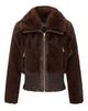 Lyla Grant Lyla Grant Fur-Free Sable (Faux Fur) Zip Jacket, Wing Collar - 4