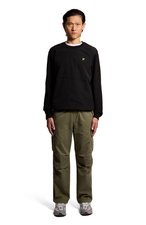 Lyle & Scott Lyle & Scott Half Raglan Hybrid Long Sweatshirt