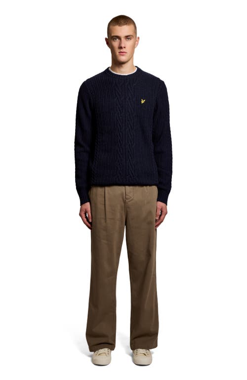 Lyle & Scott Lyle & Scott Ribbed Cable Knit Long Sleeve Sweater