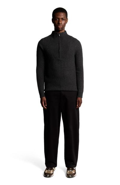 Lyle & Scott Lyle & Scott Ribbed Half Zip Sweater