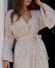 LyreBird 100% Cotton Flannel Ruffled Sleeve Robe - 2