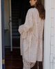 LyreBird 100% Cotton Flannel Ruffled Sleeve Robe - 3