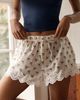 LyreBird 100% Cotton Lace-Trim Skater Shorts - 2