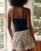 LyreBird 100% Cotton Lace-Trim Skater Shorts - 3