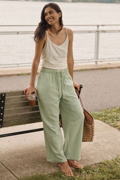 LyreBird 100% Cotton Wide-Leg Boxer Pants