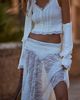 LyreBird Asymmetric Lace Midi Skirt - 2