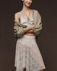 LyreBird Asymmetric Lace Midi Skirt - 3