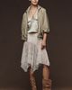 LyreBird Asymmetric Lace Midi Skirt - 5