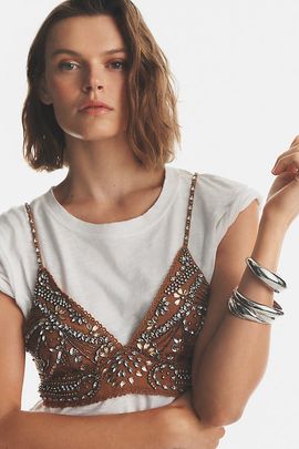 LyreBird Beaded Bralette