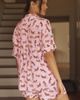 LyreBird Briar Short Sleeve Pajama Shirt in ModaLuxe - 3