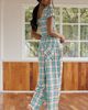 LyreBird Cotton Modal Flannel Cropped Pants - 4