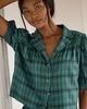 LyreBird Cotton Modal Flannel Pajama Top - 1