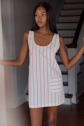 LyreBird Cotton Scoop-Neck Shift Dress