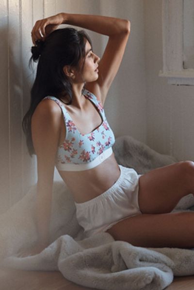 LyreBird CottonCloud Printed Scoop-Neck Bra