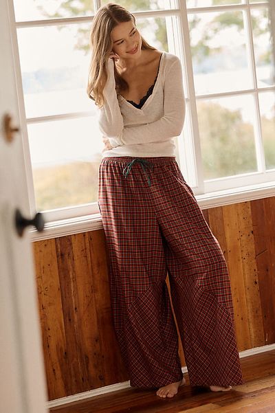 LyreBird Dramatic Barrel Flannel Pants