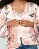 LyreBird Embellished Velvet Bed Jacket - 4