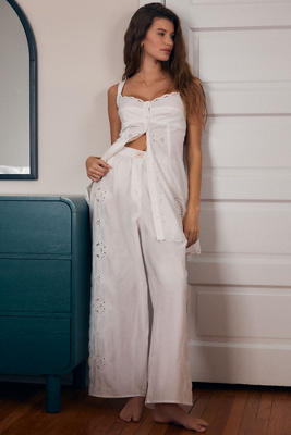 eyelet embroidered shift dress Go Your Own Way White Embroidered Eyelet Mini Shift Dress main image 0
