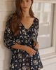 LyreBird Flyaway Peasant Top in Silky - 1