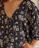 LyreBird Flyaway Peasant Top in Silky - 2