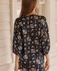 LyreBird Flyaway Peasant Top in Silky - 3