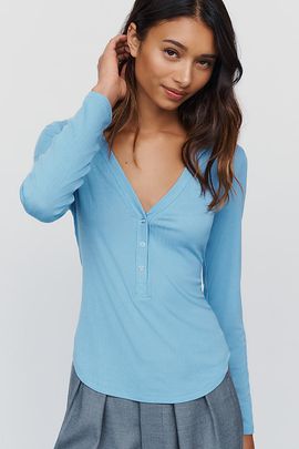 LyreBird Henley Long Sleeve Top