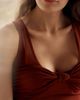 LyreBird Knot-Front Mesh Crop Tank Top - 3