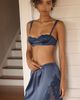 LyreBird Lace-Trim Satin Slip Mini Skirt - 1