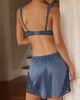 LyreBird Lace-Trim Satin Slip Mini Skirt - 3