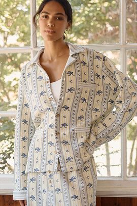 LyreBird Quilted Knit Buttondown Shirt