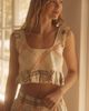 LyreBird Ruffle Flannel Crop Top - 2