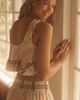 LyreBird Ruffle Flannel Crop Top - 3