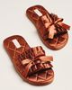 LyreBird Satin Bow Slippers - 1