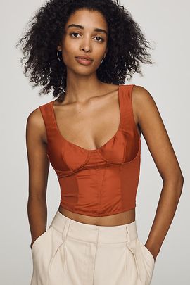 LyreBird Satin Corset Top