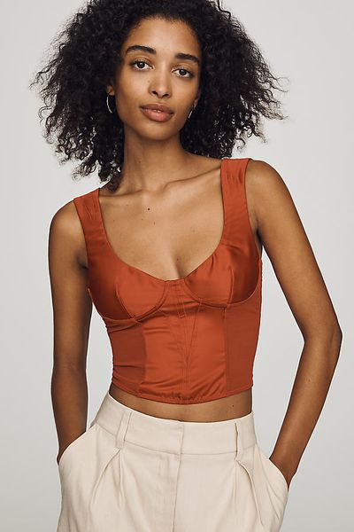 LyreBird Satin Corset Top