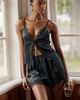 LyreBird Silken Lace-Trim Shorts - 1