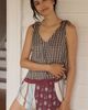 LyreBird Silken Split-Print Shorts - 1