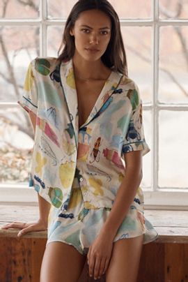 LyreBird Silky Pajama Shorts