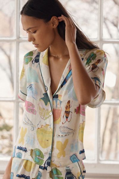 LyreBird Silky Pajama Top