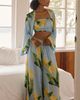 LyreBird Silky Three-Piece Robe Set - 1