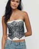 LyreBird Strapless Lace-Up Corset - 1