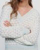 LyreBird Textured V-Neck Sweater - 4