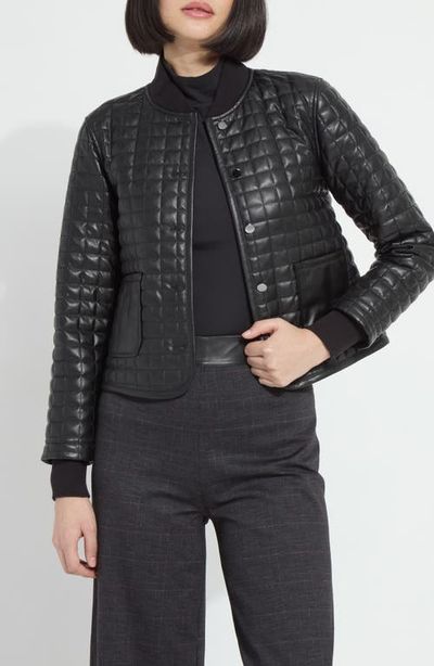 Lysse Lysse Agnes Quilted Faux Leather Jacket