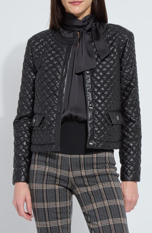 Lysse Lysse Aurelle Quilted Faux Leather Jacket