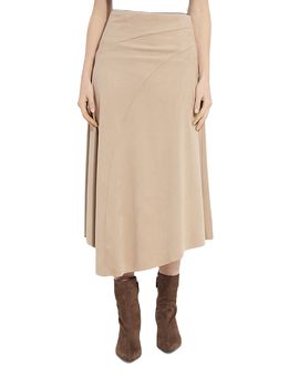 Lysse Lysse Azalea Faux Suede Asymmetric Hem Skirt
